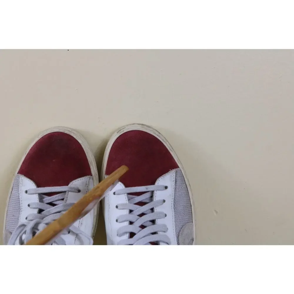 Oliver Cabell Sneakers 40 White Leather Red Suede Low 1 Metropolis Athletic